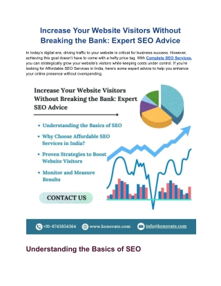 Increase Your Website Visitors Without Breaking the Bank_ Expert SEO Advice