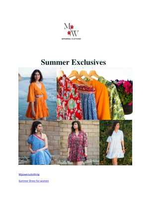 Summer Exclusives