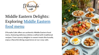 Middle Eastern Food Menu