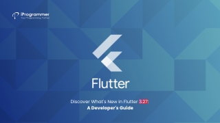 Flutter 3.27 update | Iprogrammer Solutions