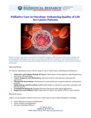 palliative care in oncology enhancing quality
