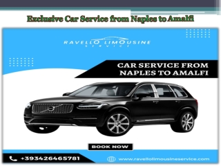 Exclusive Car Service from Naples to Amalfi