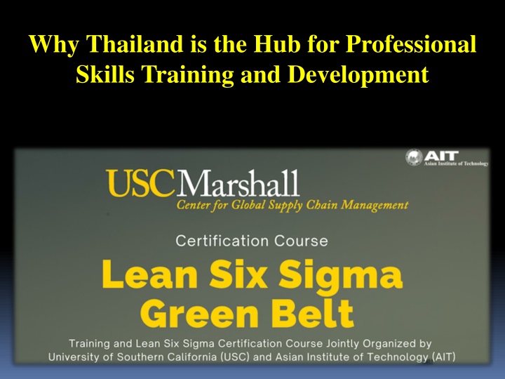 why thailand is the hub for professional skills