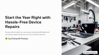 start the year right with hassle free device