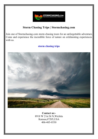 storm chasing trips stormchasing com