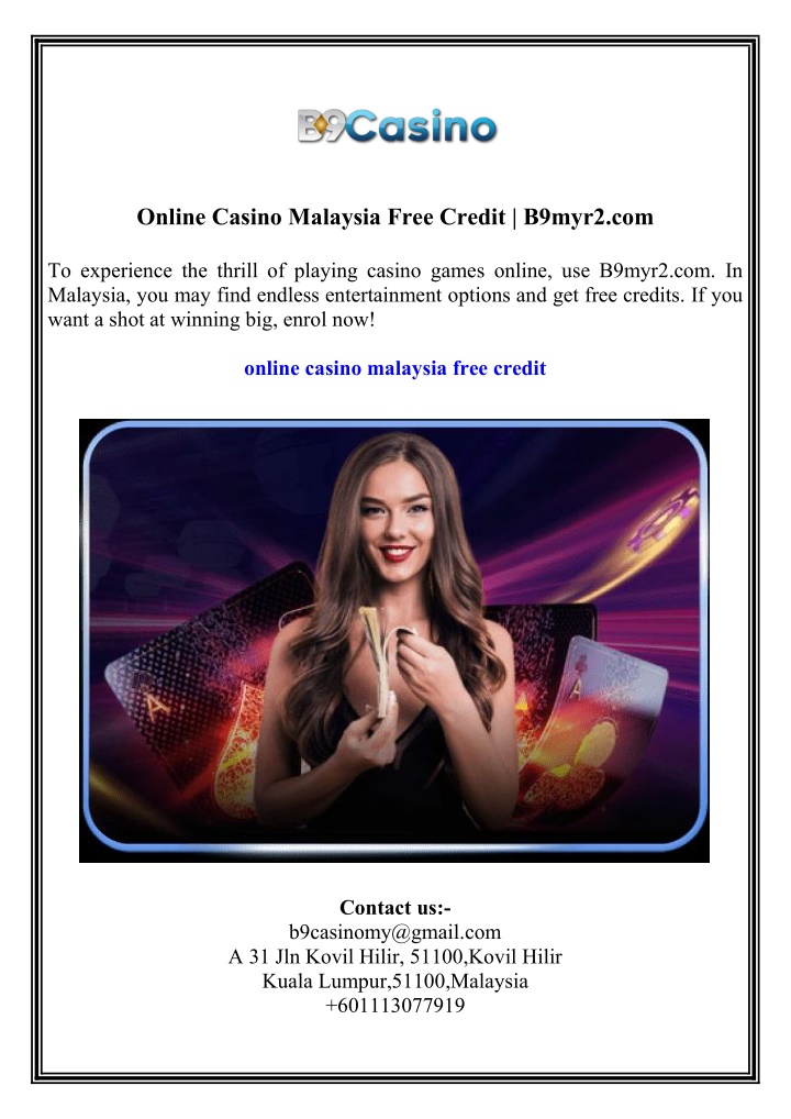 online casino malaysia free credit b9myr2 com