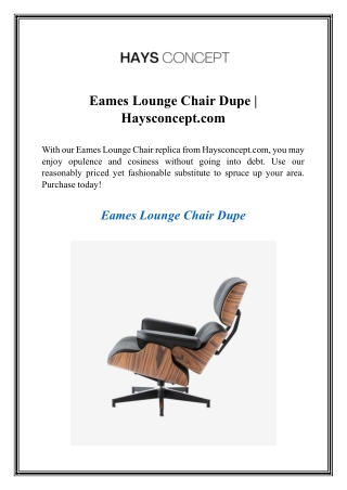 eames lounge chair dupe haysconcept com