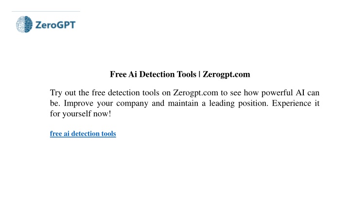 free ai detection tools zerogpt com