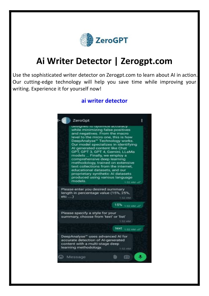 ai writer detector zerogpt com