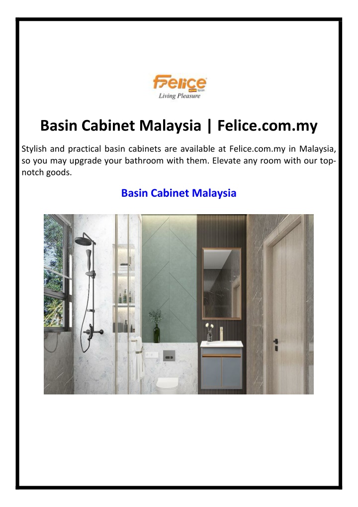 basin cabinet malaysia felice com my