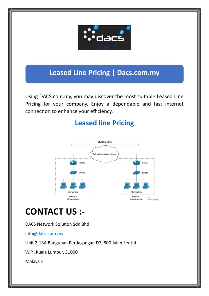 leased line pricing dacs com my