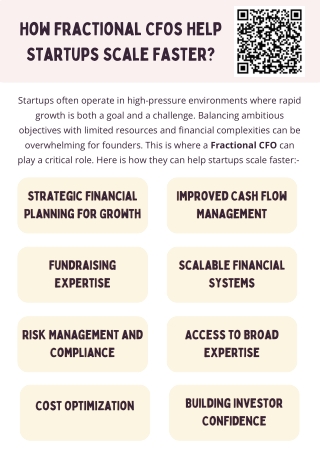 How Fractional CFOs Help Startups Scale Faster?
