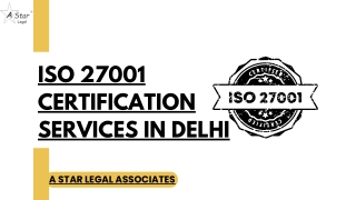 iso 27001 certification services in delhi