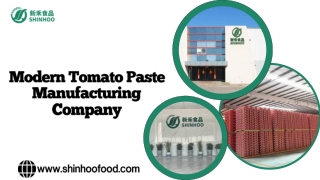 Modern Tomato Paste Manufacturing Company