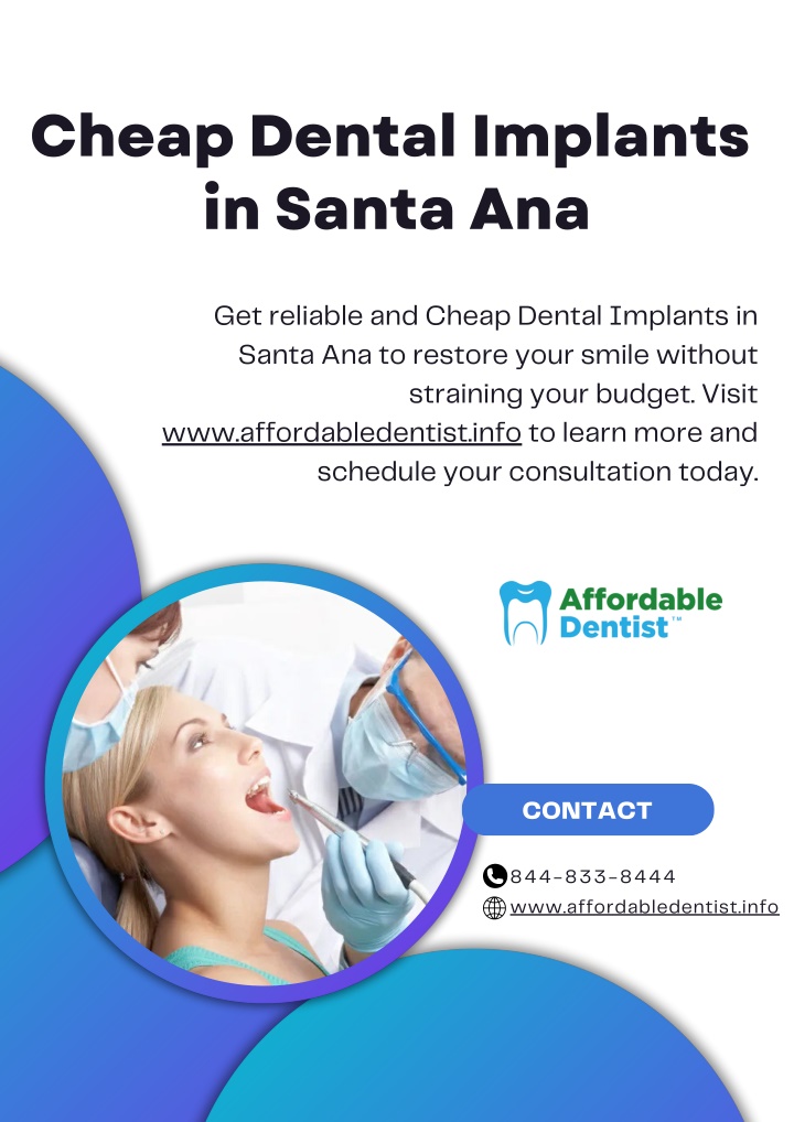 cheap dental implants in santa ana