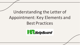 understanding the letter of appointment key elements and best practices