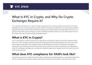 What Is KYC in Crypto, and Why Do Crypto Exchanges Require It_ - kycspain