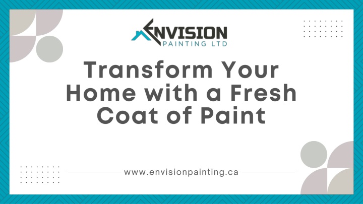 transform your home with a fresh coat of paint