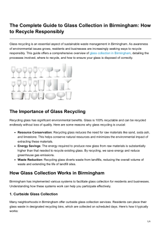 the complete guide to glass collection