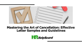 mastering the art of cancellation effective