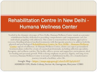 De Addiction Treatment Centre In Delhi - Humana Wellness Center