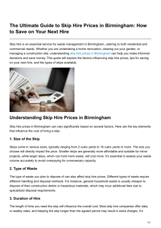 isl-wasteservices8796.blogspot.com-The Ultimate Guide to Skip Hire Prices in Birmingham How to Save on Your Next Hire