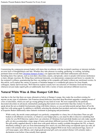 The Premium Box: Exquisite Presents & Gourmet Food Online India