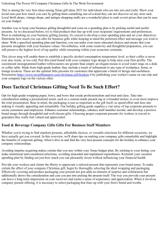 unlocking the power of company christmas gifts