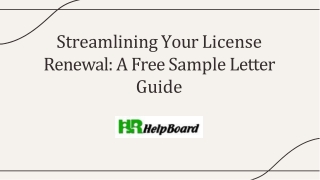 streamlining your license renewal a free sample letter guide