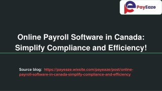 Online Payroll Software in Canada: Easy Compliance, Smooth Efficiency!