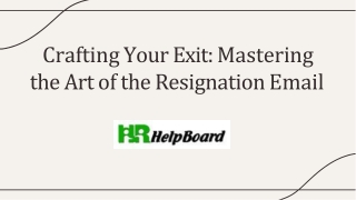 crafting your exit mastering the art of the resignation email