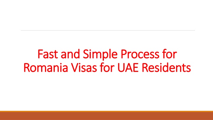 fast and simple process for romania visas for uae residents