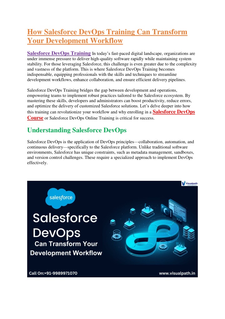 how salesforce devops training can transform your