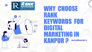 why choose rank keywords for digital marketing in kanpur