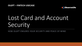 lost card and account security