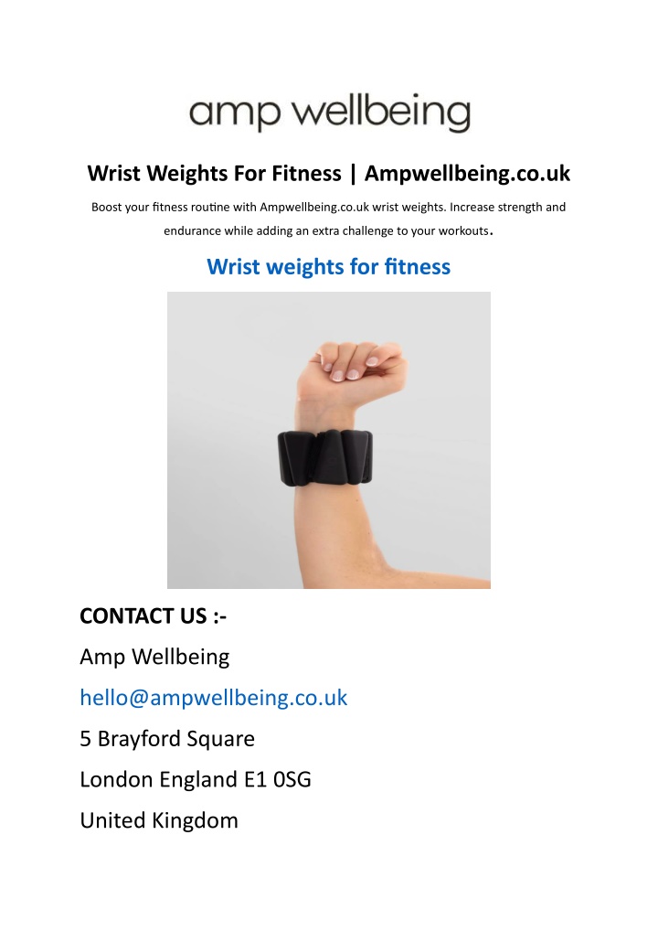 wrist weights for fitness ampwellbeing co uk