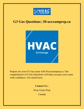 G3 Gas Questions Hvacexamprep.ca