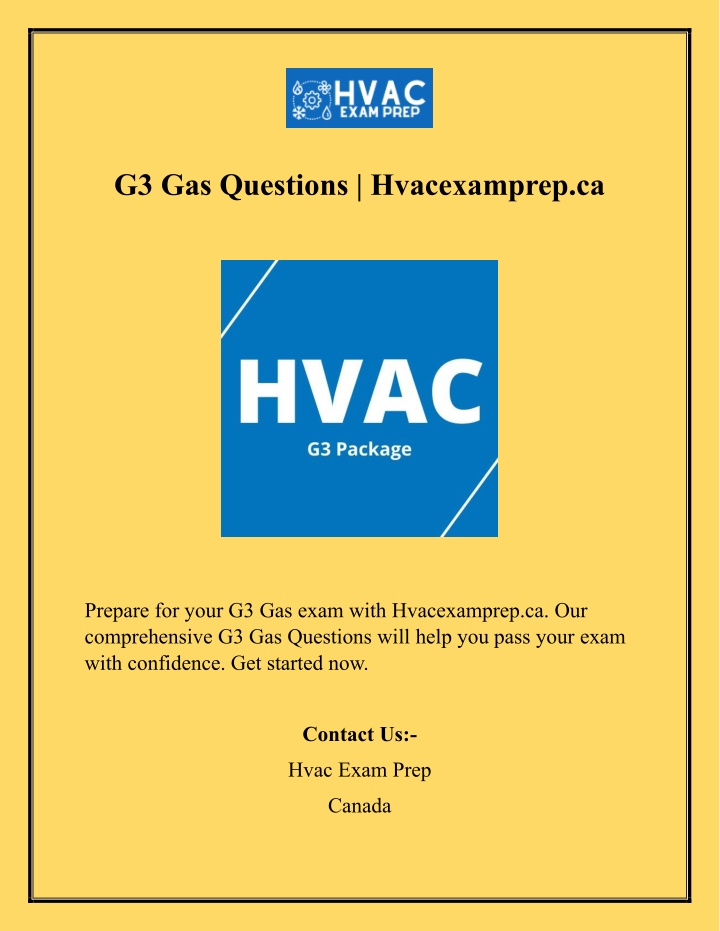 g3 gas questions hvacexamprep ca