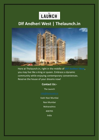 dlf andheri west thelaunch in