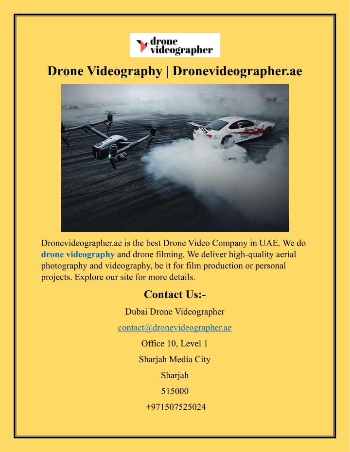 drone videography dronevideographer ae