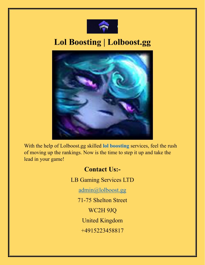 lol boosting lolboost gg