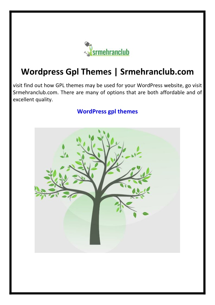 wordpress gpl themes srmehranclub com