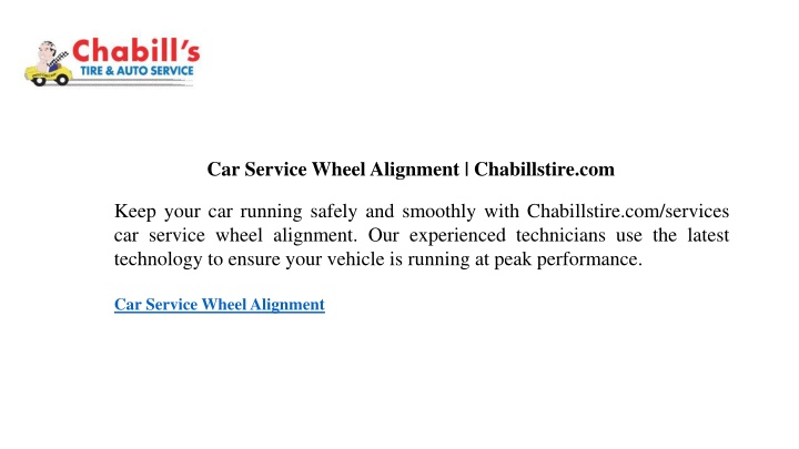 car service wheel alignment chabillstire com