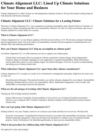 climate alignment llc lined up climate solutions