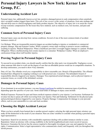 Kerner Law Group