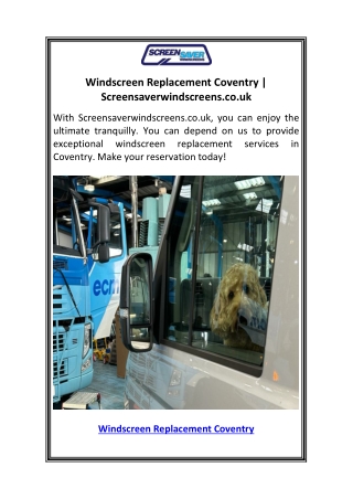 windscreen replacement coventry