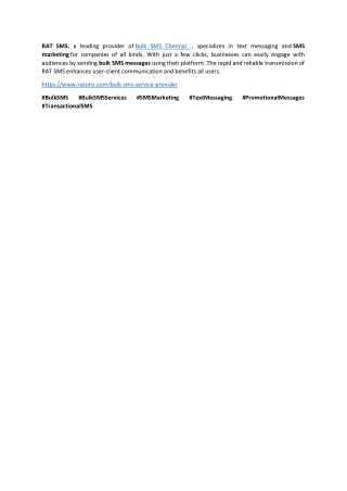 rat sms a leading provider of bulk sms chennai