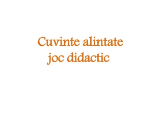 Cuvinte alintate