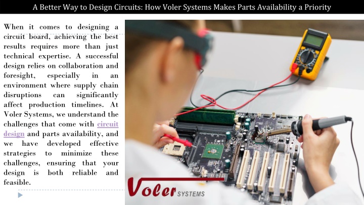 a better way to design circuits how voler systems