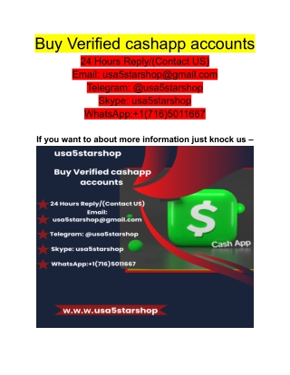 Buy Verified cashapp accounts